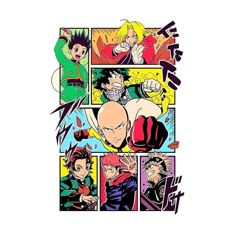 Anime 'Manga Selection Characters' Vinyl Car Sticker