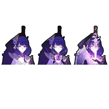 Genshin Impact 'Raiden Shogun' Vinyl Car 3D Motion Sticker