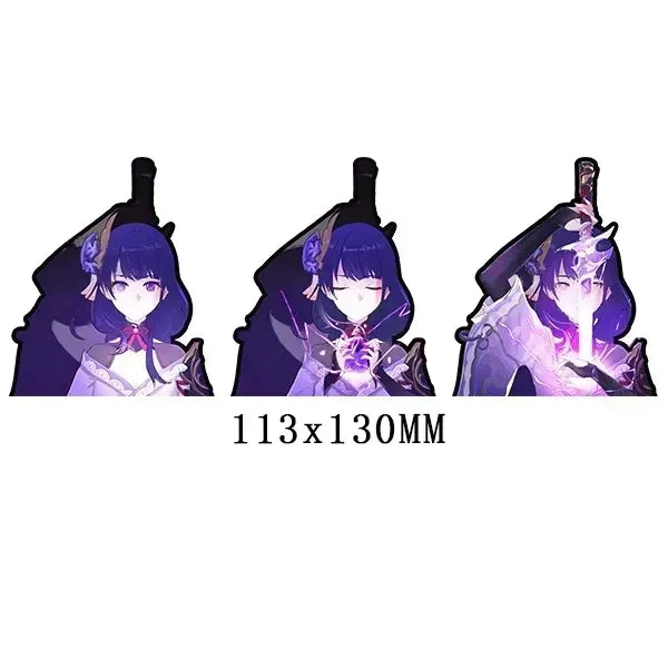 Genshin Impact 'Raiden Shogun' Vinyl Car 3D Motion Sticker