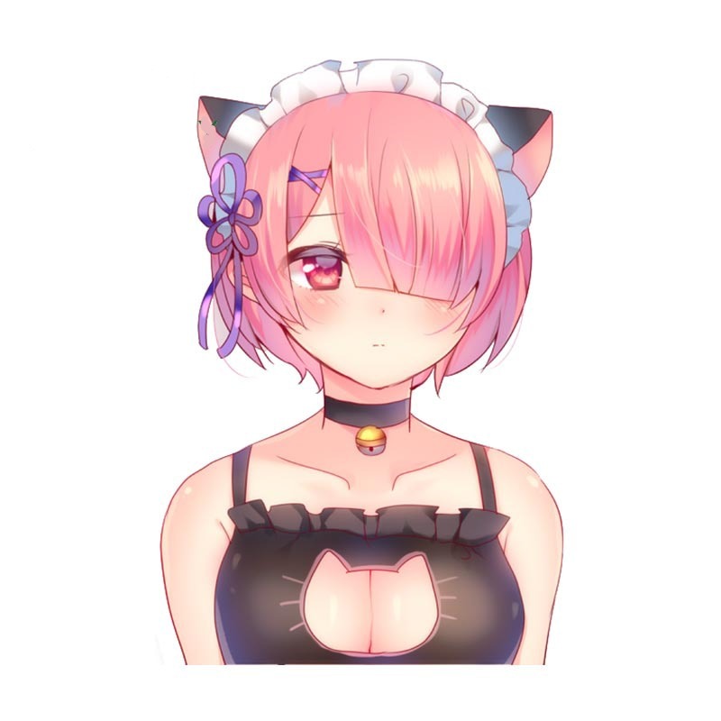 Re:Zero 'Ram | Kitty Top' Vinyl Car Sticker