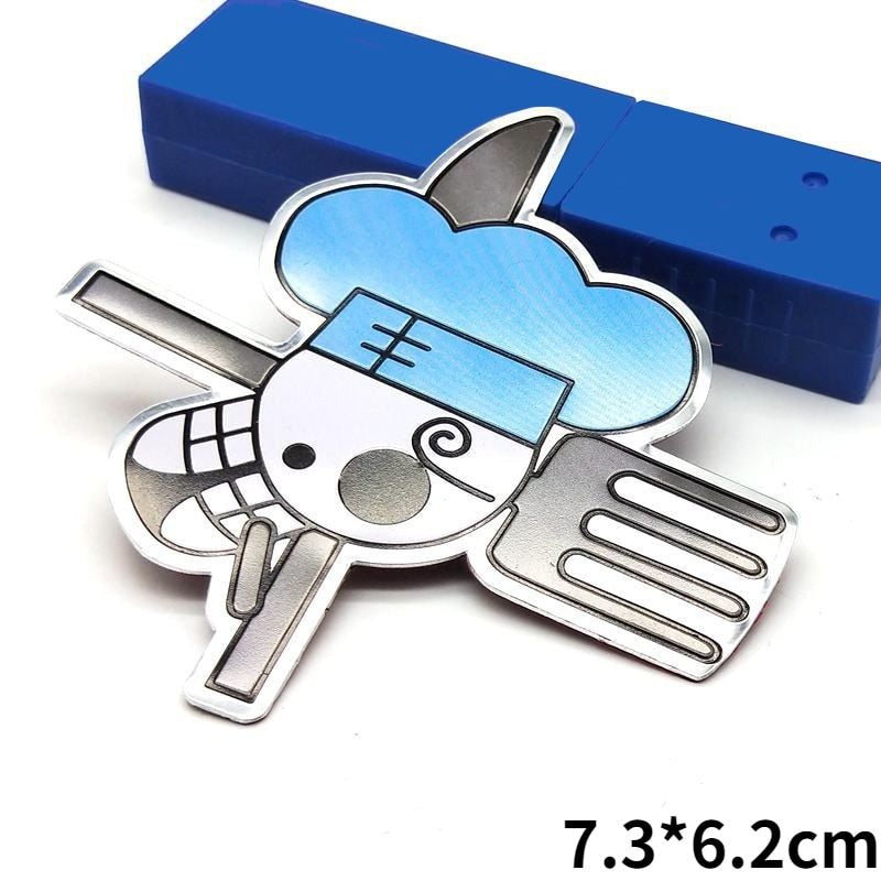 One Piece 'Vinsmoke Sanji Logo' Metal Car Sticker