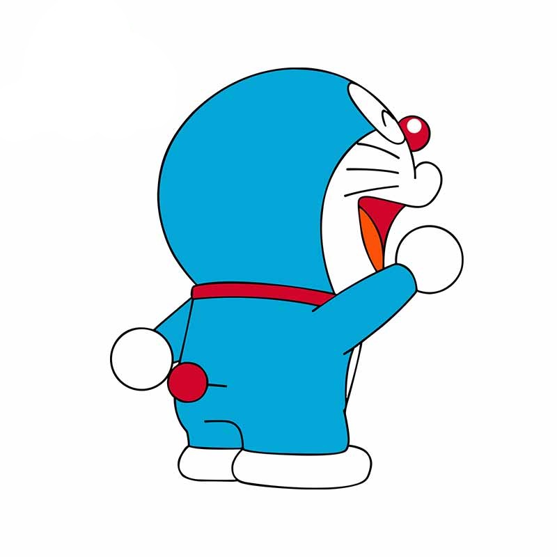 Doraemon 'Shouting | Left' Vinyl Car Sticker