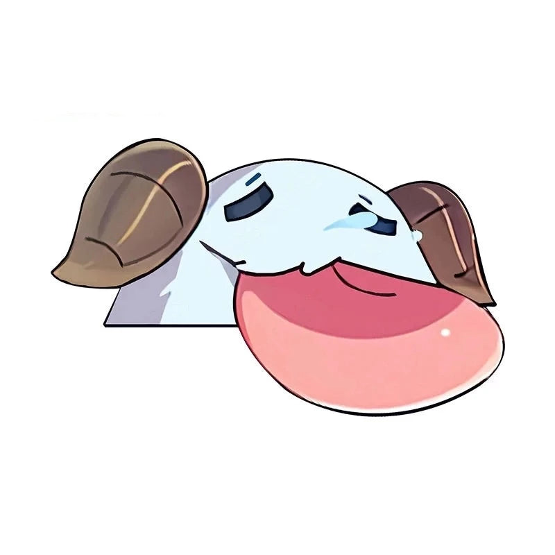 League of Legends 'Poro | Sad' Vinyl Car Peeker Sticker