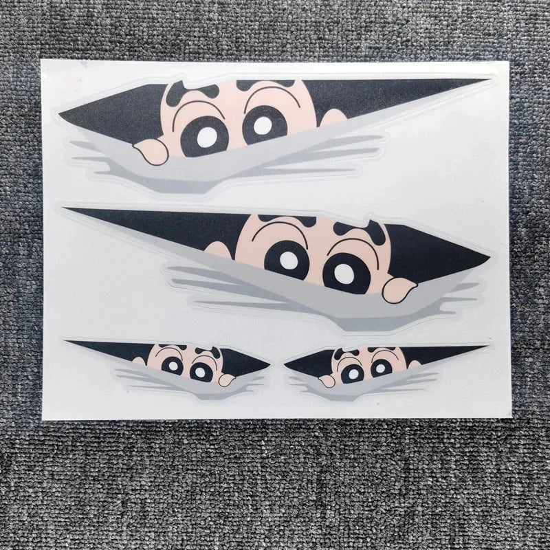 Doremon 'Gian Looking' Vinyl Car Peeker Sticker