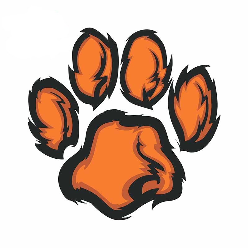 Cute 'Tiger Paw | Left' Vinyl Car Sticker