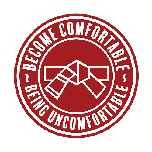 Jiu Jitsu 'Become Comfortable Being Uncomfortable' Vinyl Car Sticker