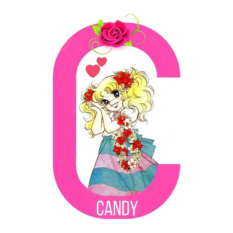 Candy Letter C 'Candice | Striped Long Skirt' Vinyl Car Sticker