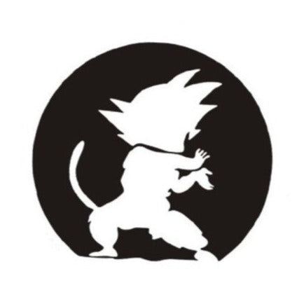Dragon Ball Z 'Son Goku | Kamehameha | Black And White' Vinyl Car Sticker