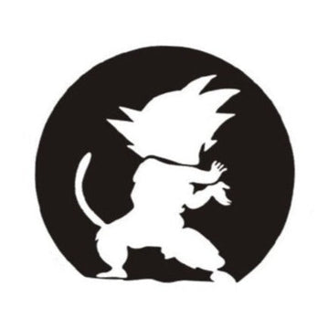 Dragon Ball Z 'Son Goku | Kamehameha | Black And White' Vinyl Car Sticker