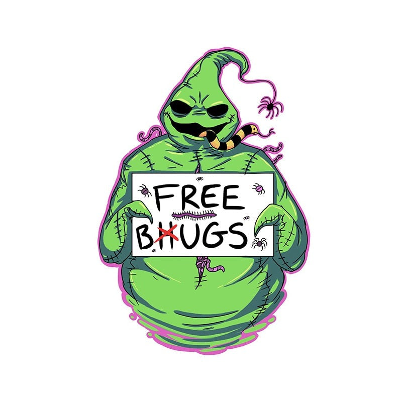The Nightmare Before Christmas 'Oogie Boogie | Free Bugs' Vinyl Car Sticker