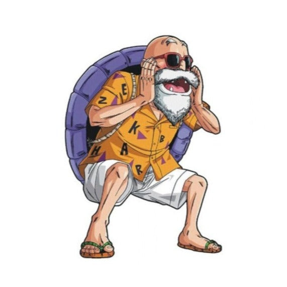 Dragon Ball Z 'Master Roshi | Shouting' Vinyl Car Sticker
