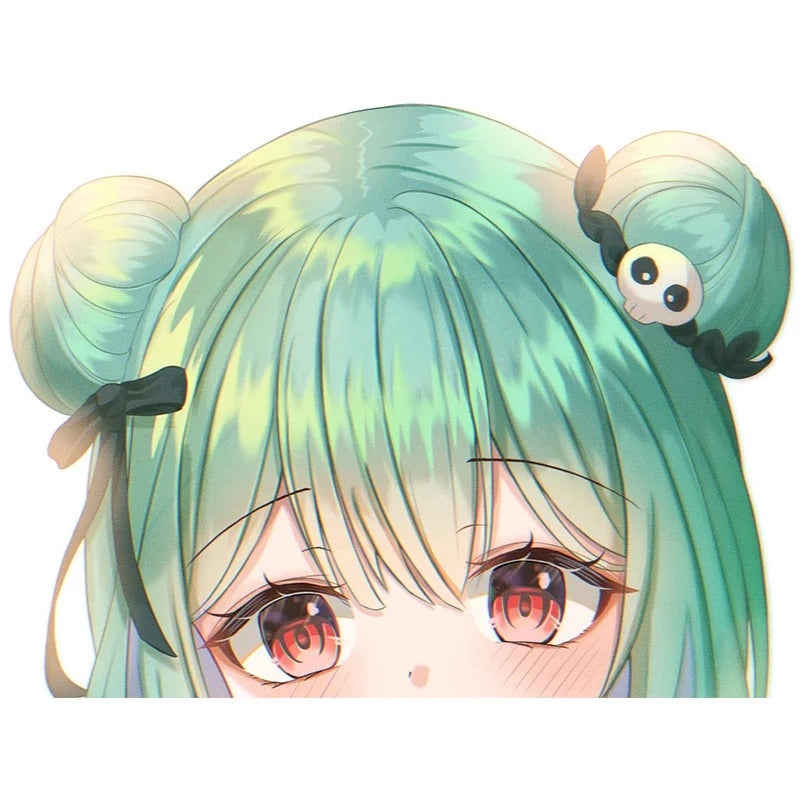 Virtual YouTuber 'Uruha Rushia | Lonely' Vinyl Car Peeker Sticker