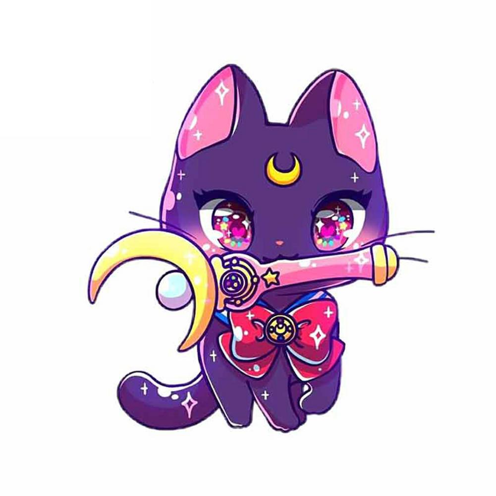 Sailor Moon 'Sailor Luna | Moon Stick In Mouth' Vinyl Car Sticker