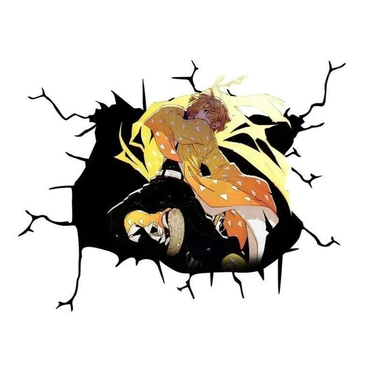 Demon Slayer 'Zenitsu | Attacking' Car Window Vinyl Sticker