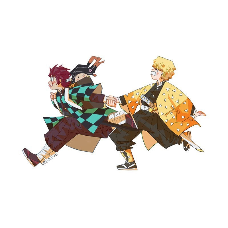 Demon Slayer 'Tanjiro And Zenitsu | Running' Vinyl Car Sticker