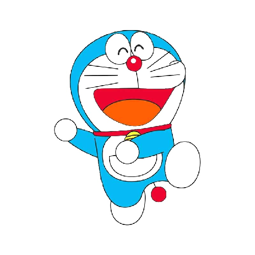 Doraemon 'Dancing | Left' Vinyl Car Sticker