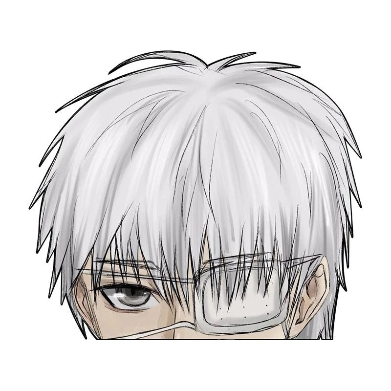 Tokyo Ghoul 'Ken Kaneki | Eyepatch' Vinyl Car Peeker Sticker
