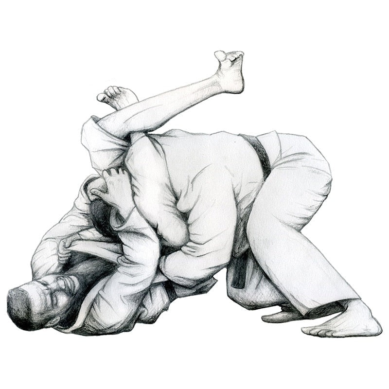 Jiu Jitsu 'Grappling' Vinyl Car Sticker