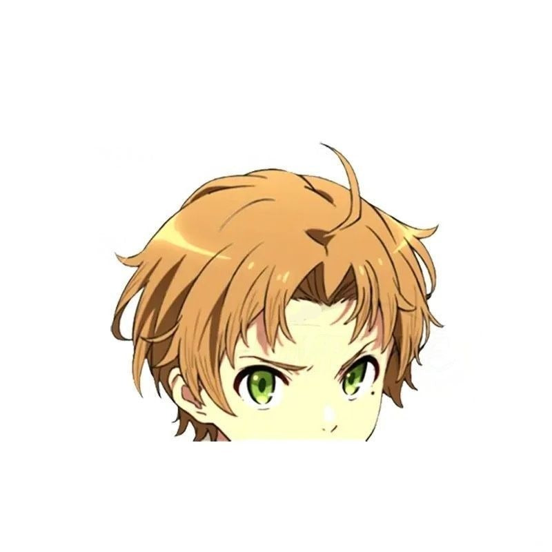 Mushoku Tensei 'Rudeus Greyrat | Staring' Vinyl Car Peeker Sticker