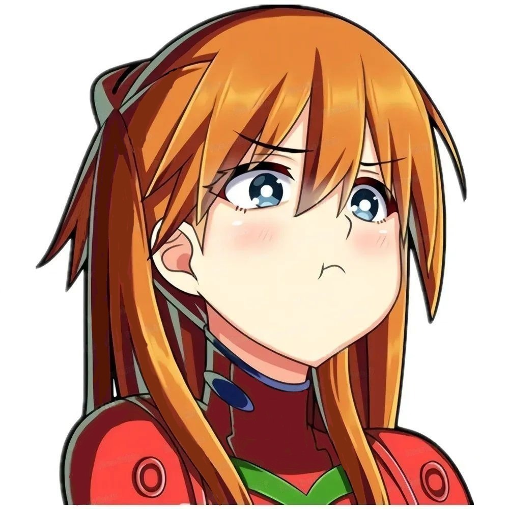 Neon Genesis Evangelion 'Asuka Langley Soryu' Vinyl Car Sticker