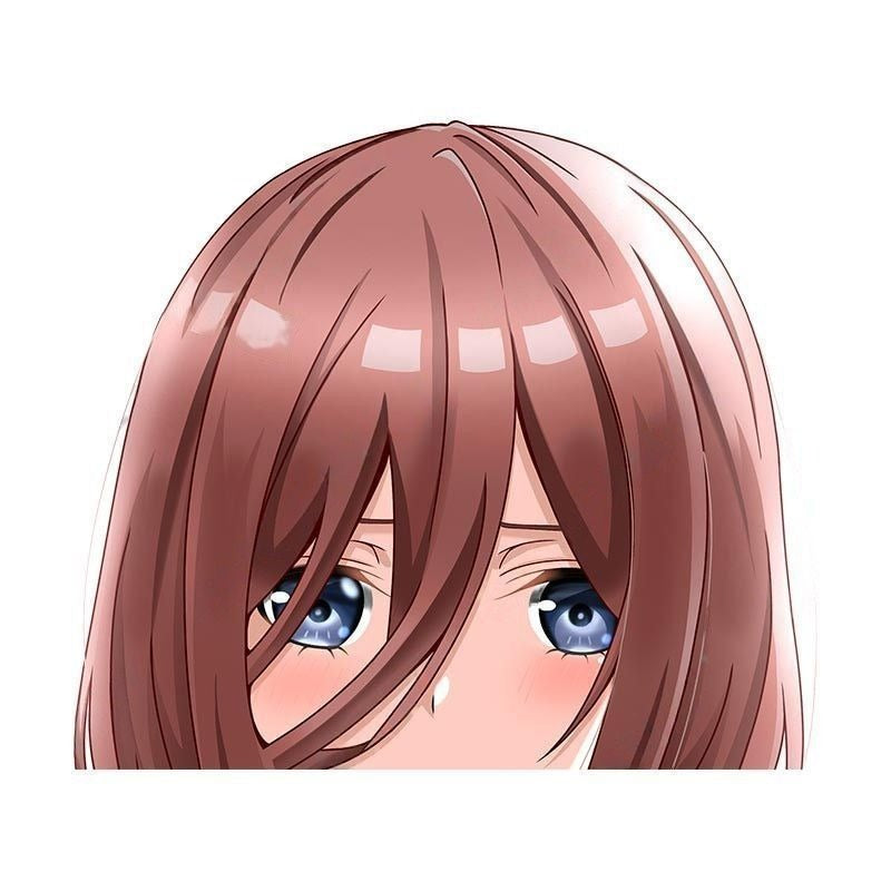 The Quintessential Quintuplets 'Miku | Serious' Vinyl Car Peeker Sticker