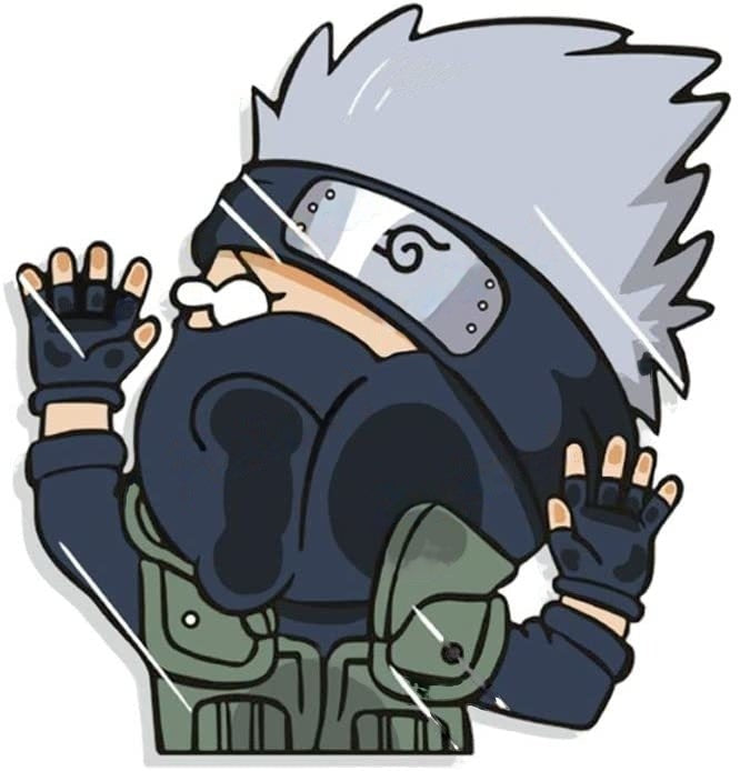 Naruto 'Kakashi Hatake | Pressed Face' Vinyl Car Sticker