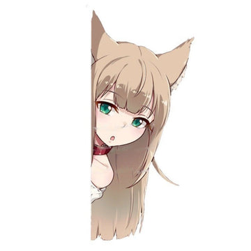 Kinako 'Pretty' Vinyl Car Peeker Sticker