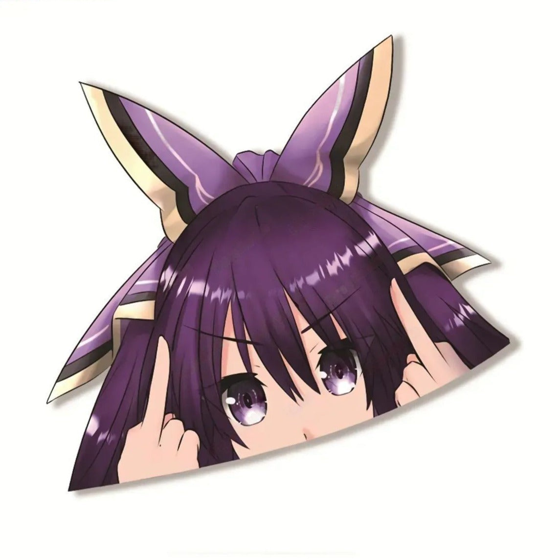 Date A Live 'Tohka Yatogami | F U' Vinyl Car Peeker Sticker