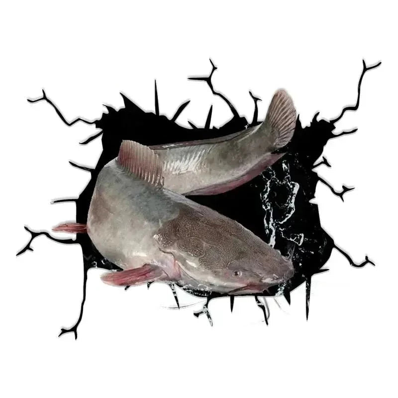 Fish 'Gray Eel Catfish' Car Window Vinyl Sticker