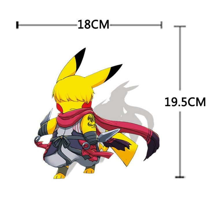 Pikachu x Emiya (Assassin) Vinyl Car Sticker