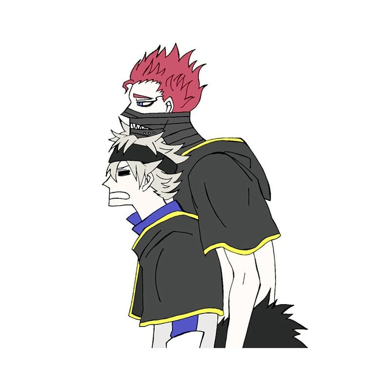 Black Clover 'Asta and Zora Ideale | Tired' Vinyl Car Sticker