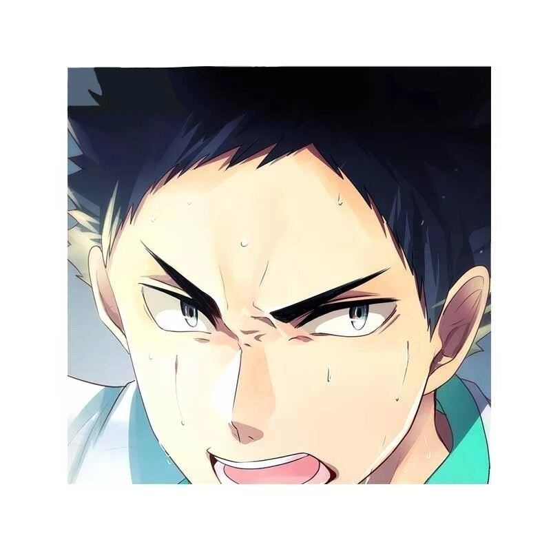 Haikyuu!! 'Hajime Iwaizumi | Mad' Vinyl Car Peeker Sticker