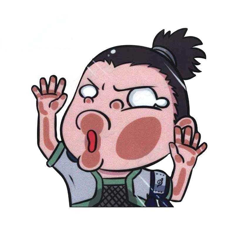 Naruto 'Shikamaru Nara | Pressed Face' Vinyl Car Sticker