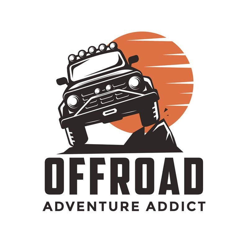 Off-Road Vehicles 'Adventure Addict' Vinyl Car Sticker