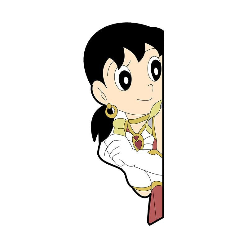 Doraemon 'Shizuka Minamoto | Left' Vinyl Car Peeker Sticker