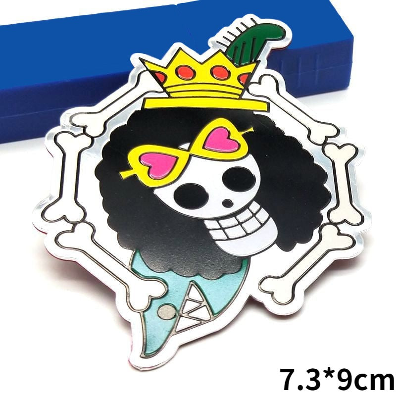 One Piece 'Brook Logo' Metal Car Sticker
