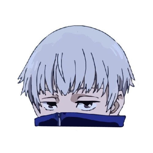 Jujutsu Kaisen 'Toge Inumaki | Intimidating' Vinyl Car Peeker Sticker