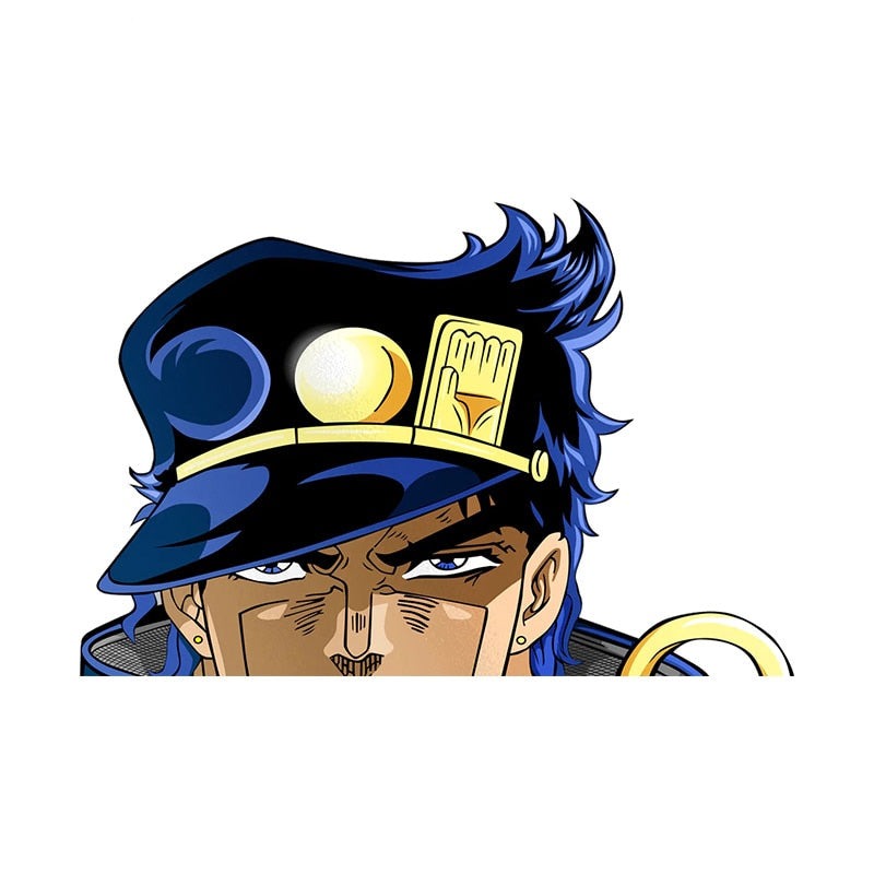 JoJo's Bizarre Adventure 'Jotaro | Observing' Vinyl Car Peeker Sticker