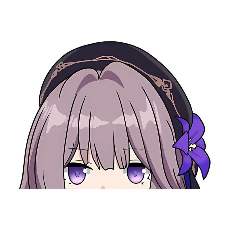 Honkai: Star Rail 'Herta' Vinyl Car Peeker Sticker