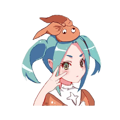 Monogatari Series 'Yotsugi | Peace Sign' Vinyl Car Peeker Sticker