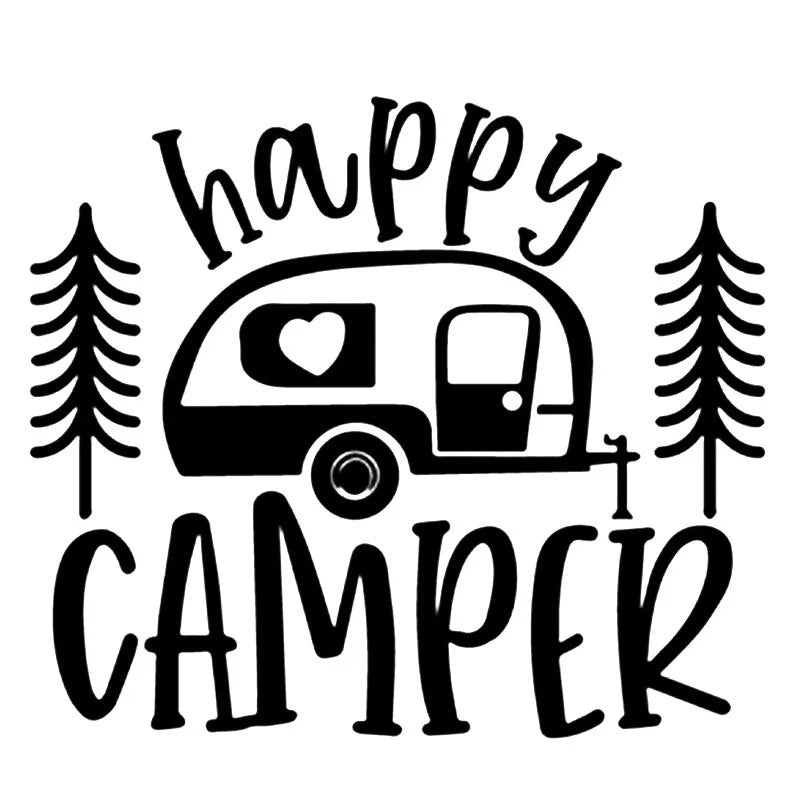 Happy Camper ‘Camping Car | 1.0’ Vinyl Car Sticker