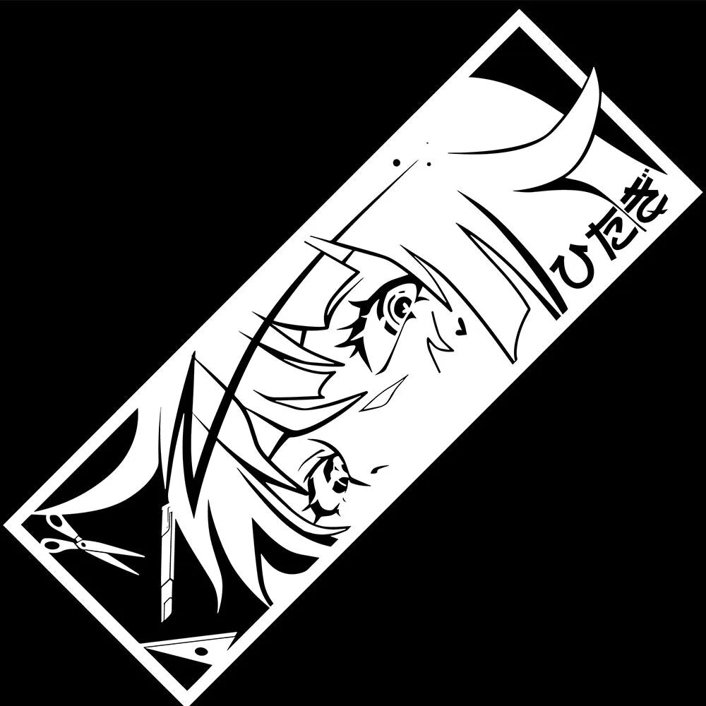 Monogatari Series 'Senjougahara Hitagi | Shocked' Vinyl Car Peeker Sticker