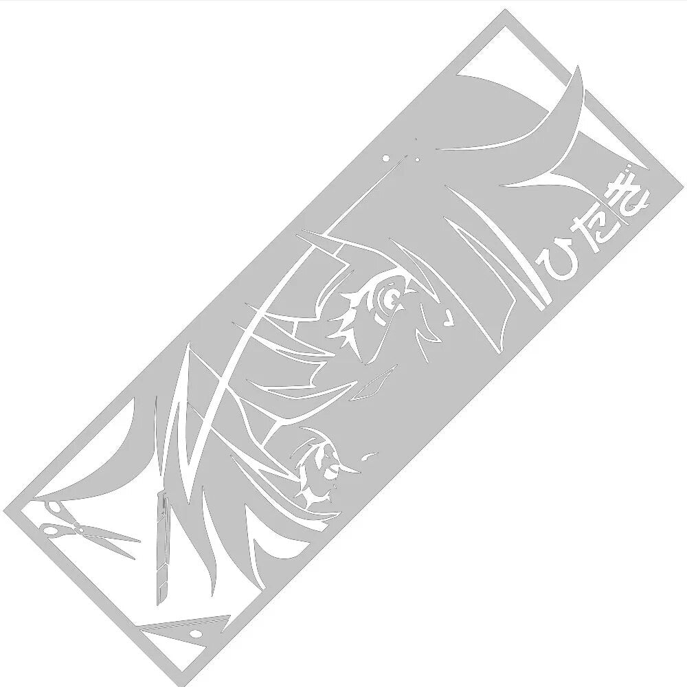 Monogatari Series 'Senjougahara Hitagi | Shocked' Vinyl Car Peeker Sticker