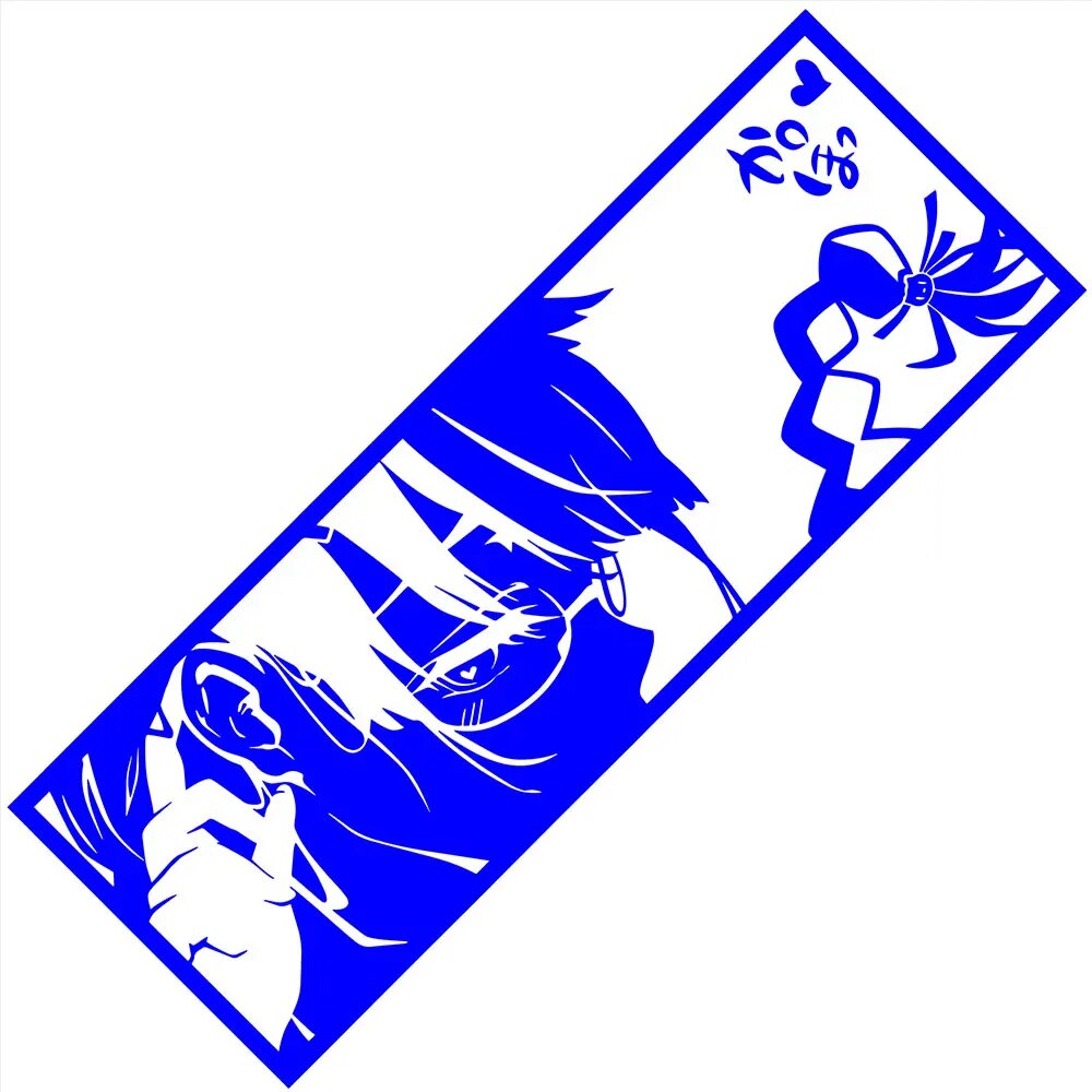 Monogatari Series 'Tsubasa Hanekawa | Side View' Vinyl Car Peeker Sticker