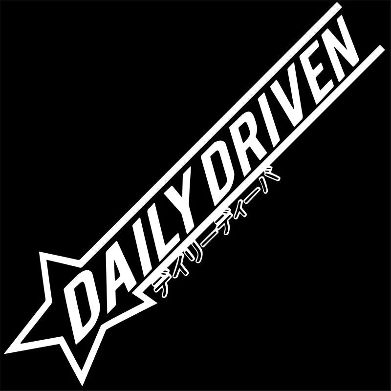 Cool 'Daily Driven' Vinyl Car Stickers