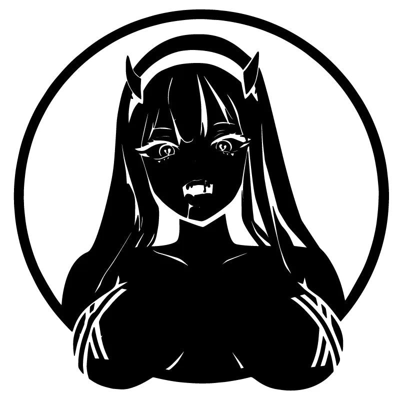 Darling In The Franxx 'Zero Two | Dripping Blood' Vinyl Car Sticker