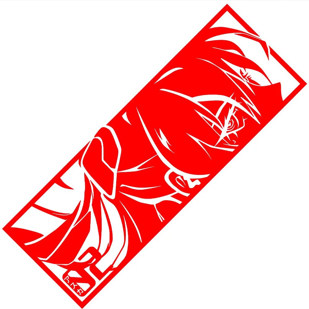 Neon Genesis Evangelion 'Asuka Soryu | Side View' Vinyl Car Peeker Sticker