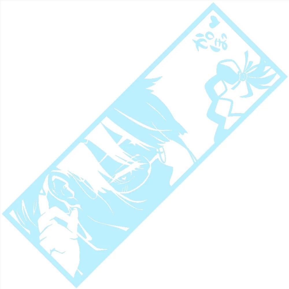 Monogatari Series 'Tsubasa Hanekawa | Side View' Vinyl Car Peeker Sticker