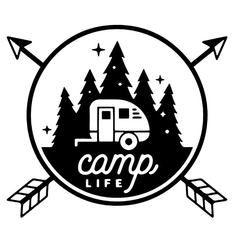 Camp Life ‘Crossed Arrows | 1.0’ Vinyl Car Sticker