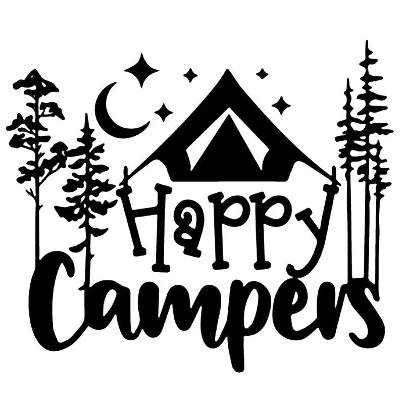 Happy Campers 'Forest | 1.0' Vinyl Car Sticker